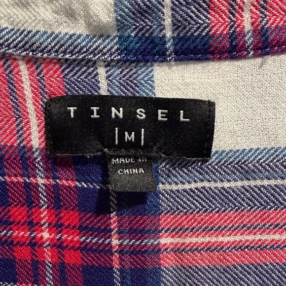 Tinsel Red and Blue Plaid Shirt - Picture 2 of 3